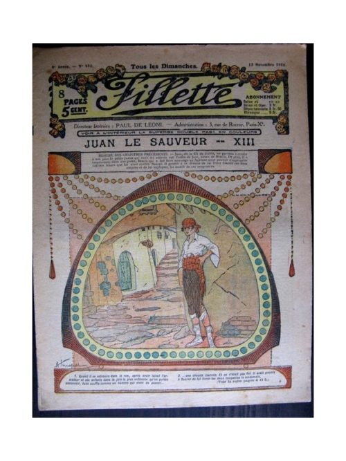FILLETTE (SPE) 1916 N°453 JUAN LE SAUVEUR – XIII