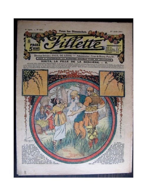 FILLETTE (SPE) 1917 N°473 NIKITA LA FILLE DE LA SORCIERE (5)