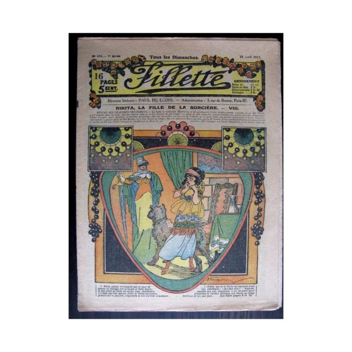 FILLETTE 1917 N°476 NIKITA LA FILLE DE LA SORCIERE (8) Mode Fillette - Modèles de robes 1917