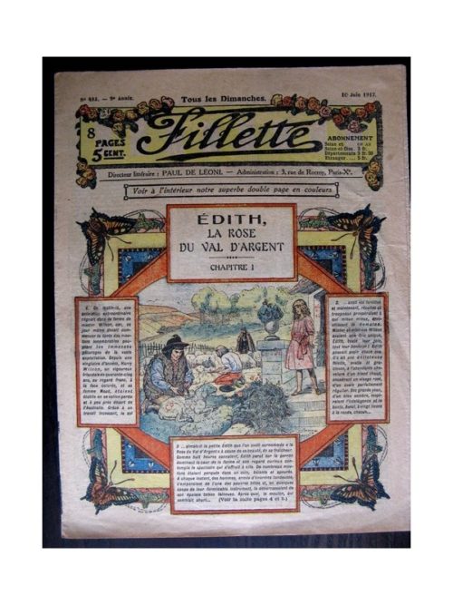 FILLETTE (SPE) 1917 N°483 EDITH LA ROSE DU VAL D’ARGENT (1)