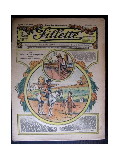 FILLETTE (SPE) 1918 N°516 LA PETITE MARQUISE (13) RENCONTRE