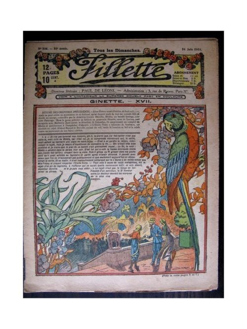 FILLETTE (SPE) 1918 N°536 GINETTE (17)
