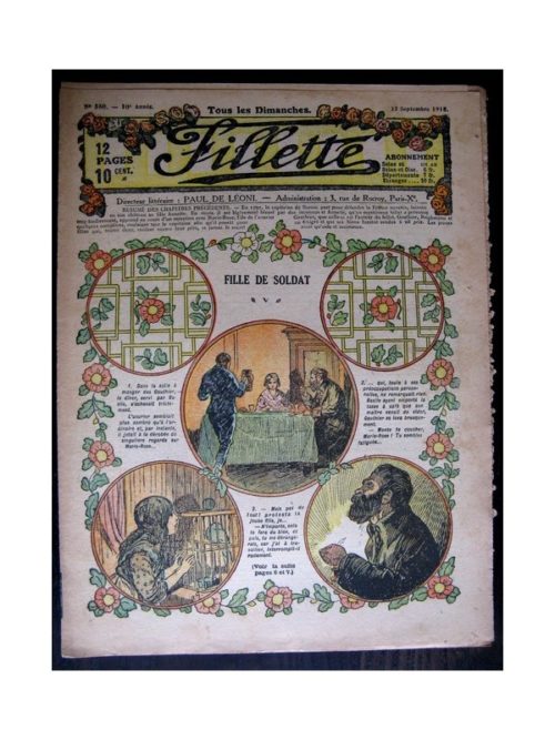 FILLETTE (SPE) 1918 N°550 FILLE DE SOLDAT (5)
