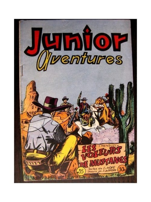 JUNIOR AVENTURES N°35 LES VOLEURS DE MUSTANGS (Editions des Remparts 1953)