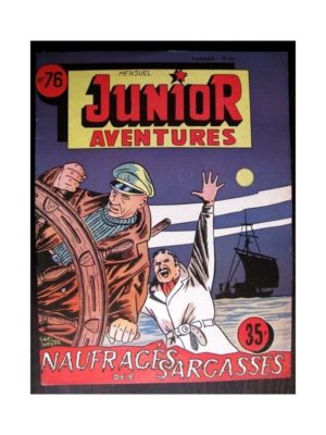 JUNIOR AVENTURES N°76 NAUFRAGÉS DES SARCASSES (Editions des Remparts 1957)