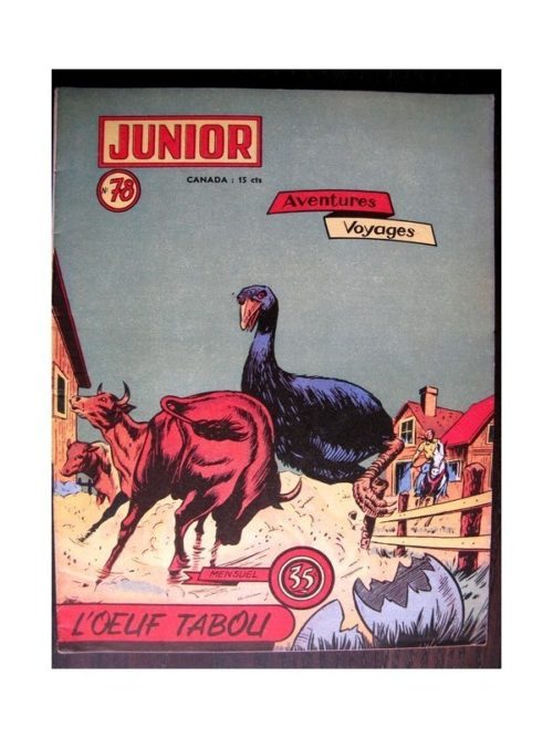 JUNIOR AVENTURES N°78 L’OEUF TABOU (Editions des Remparts 1957)