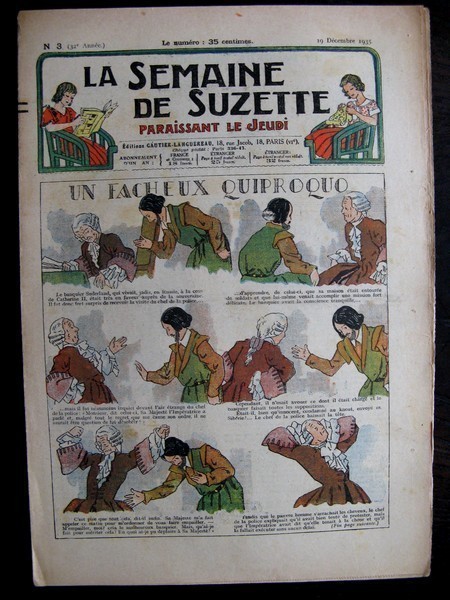La Semaine de Suzette 32e année n°3 (19/12/1935) - In fâcheux quiproquos