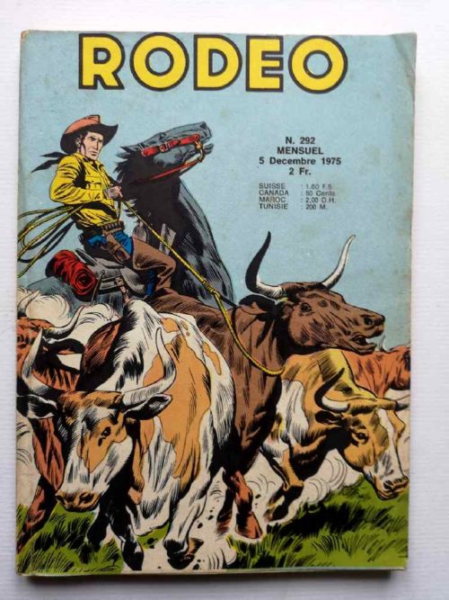 RODEO N°292 TEX WILLER (Les voleurs de bétail – 3e partie) LUG 1975