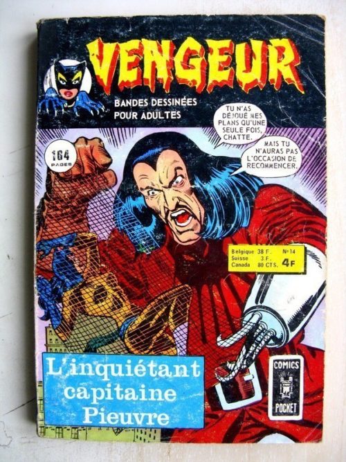 VENGEUR (2e série) n°14 La Chatte – Inquiétant Capitaine Pieuvre  – AREDIT (Comics Pocket) 1975