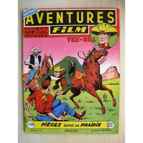AVENTURES FILM N°69 Tex Bill – Piège dans la prairie (Artima 1957)