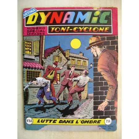 DYNAMIC N°66 Toni Cyclone - Lutte dans l'ombre (Artima 1958)