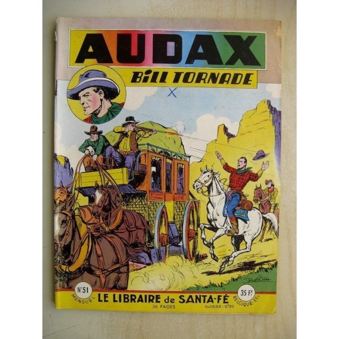 AUDAX N°51 BILL TORNADE - le libraire de Santa Fé (Artima 1956)