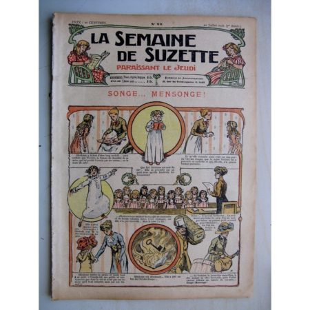 La Semaine de Suzette 7e année n°25 (1911) Dix petits korrigans (Henri Avelot) Bleuette - Tablier de jardin