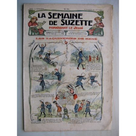La Semaine de Suzette 7e année n°42 (1911) Taquineries de René (Bleuette - chemises)