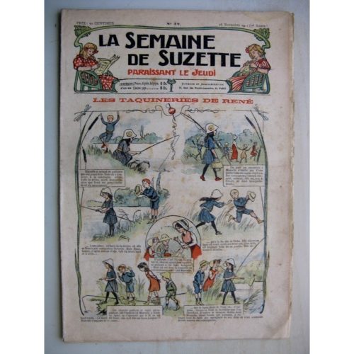 La Semaine de Suzette 7e année n°42 (1911) Taquineries de René (Bleuette – Layette – chemises)