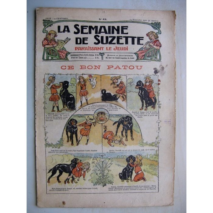 La Semaine de Suzette 7e année n°43 (1911) Ce bon patou (Bleuette - Corsets)