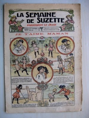 La Semaine de Suzette 7e année n°49 (1912) Je t’aime maman (Bleuette – Layette Jackson)