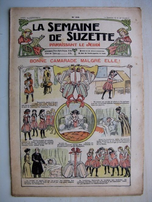 La Semaine de Suzette 7e année n°50 (1912) Bonne camarade malgré elle (Bleuette – Robe en lainage)