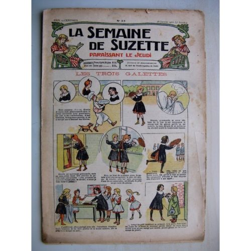 La Semaine de Suzette 7e année n°51 (1912) Les trois galettes – Raton le brigand (Jean d’Aurian)