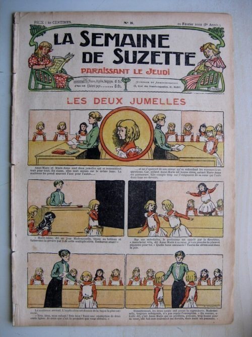 La Semaine de Suzette 8e année n°5 (1912) Les deux jumelles (Raymond de la Nézière)