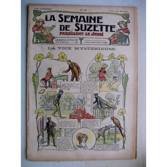 La Semaine de Suzette 8e année n°18 (1912) La voix mystérieuse (Guydo) Bleuette - Manteau habillé