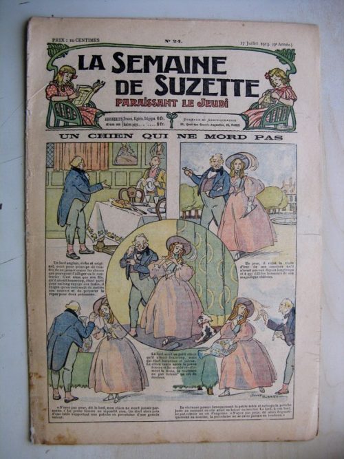 La Semaine de Suzette 9e année n°24 (1913) Un chien qui ne mord pas (Léonce Burret) Bleuette (costume de pêcheuse 2)
