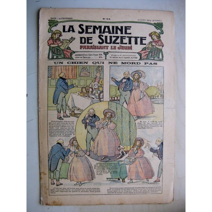 La Semaine de Suzette 9e année n°24 (1913) Un chien qui ne mord pas (Léonce Burret) Bleuette (costume de pêcheuse 2)