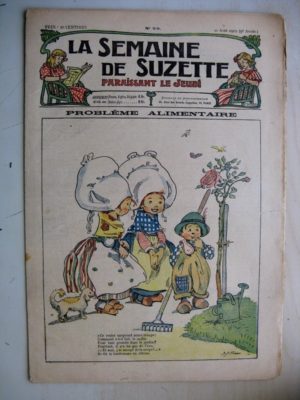 La Semaine de Suzette 9e année n°29 (1913) Problème alimentaire (Kate Fricero) Bleuette (Costume de bains de mer)