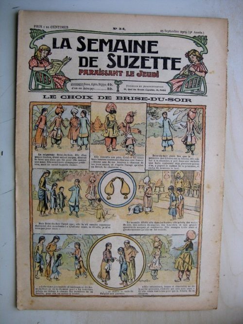La Semaine de Suzette 9e année n°34 (1913) Le choix de Brise du Soir – Cortège d’automne (Léonce Burret)