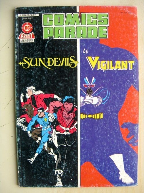 COMICS PARADE N°12 LE VIGILANT (ombres) SUNDEVILS (action désespérée) AREDIT DC 1987