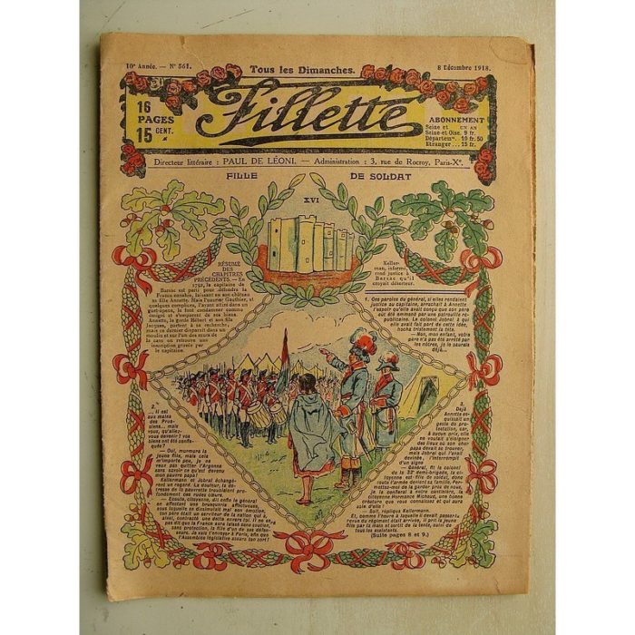 FILLETTE N°561 (8 décembre 1918) Fille de soldat (André Galland)
