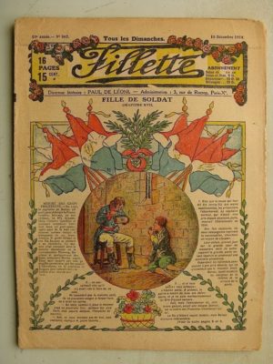 FILLETTE (SPE) N°562 (15 décembre 1918) Fille de soldat (suite) Paul Darcy – André Galland – La pagode de papier (Léon Roze)