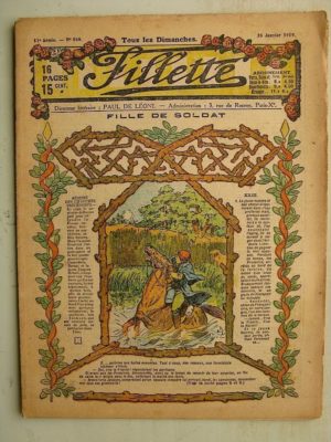 FILLETTE (SPE) N°568 (26 janvier 1919) Fille de soldat (Paul Darcy – André Galland) Azor et Rusé (Louis Forton) Harry Gonel