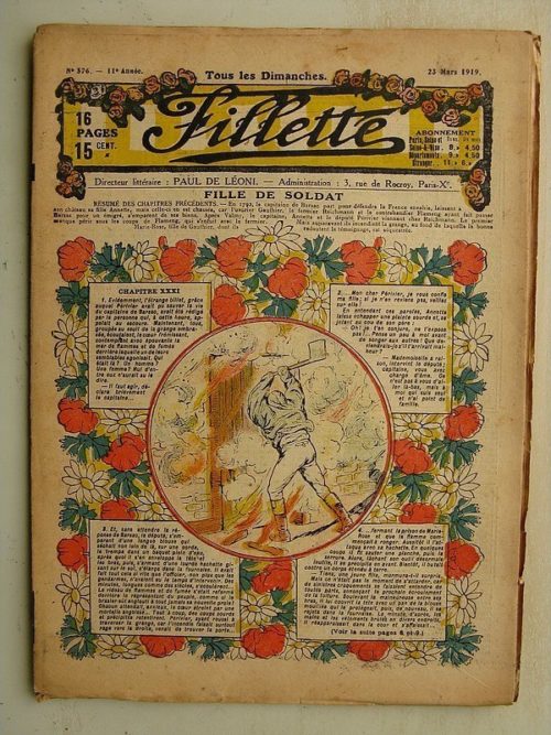FILLETTE (SPE) N°576 (23 mars 1919) Fille de soldat (André Galland – Paul Darcy) Démonstration sensationnelle (Louis Forton)