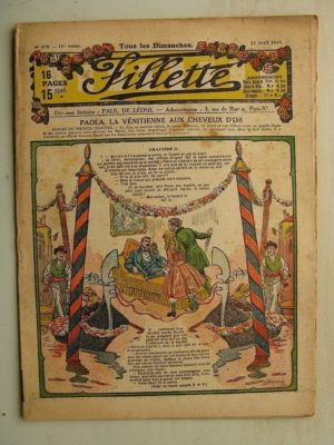 FILLETTE (SPE) N°579 (13 avril 1919) Paola la Vénitienne aux cheveux d’or (Janko – P. Salmon) Citron et Coquenpate (Paul Augros)
