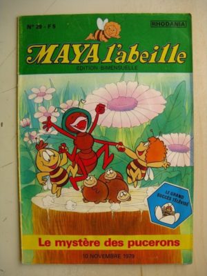 MAYA L’abeille n°29 Le mystère des pucerons (Rhodania 1979)