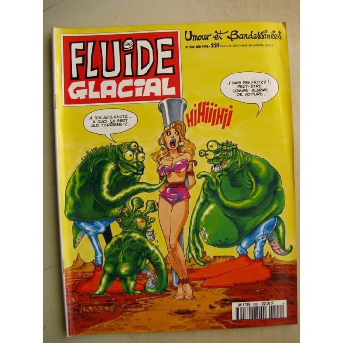 FLUIDE GLACIAL N°240 (Juin 1996) Goosens/Blutch/Léandri/Lamorthe/Frémion/Coyote/Stan et Vince
