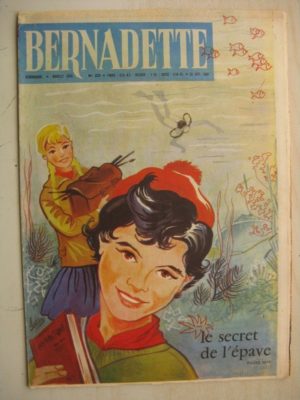 BERNADETTE N°222 (25 septembre 1960) Moustache et Trottinette (Calvo) Rosamée aux yeux clos (Manon Iessel)