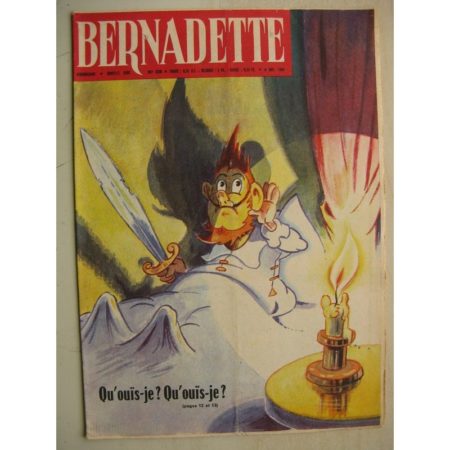 BERNADETTE N°228 (6 novembre 1960) Moustache et Trottinette (Calvo) Rosamée aux yeux clos (Manon Iessel - Isabelle Gendron)