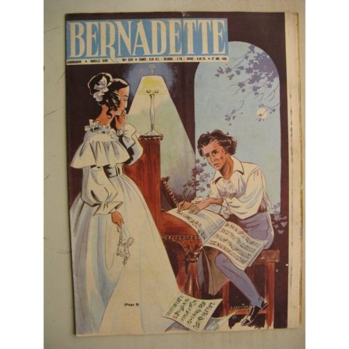 BERNADETTE N°231 (27 novembre 1960) Moustache et Trottinette (Calvo) Rosamée aux yeux clos (Manon Iessel – Isabelle Gendron) Fré