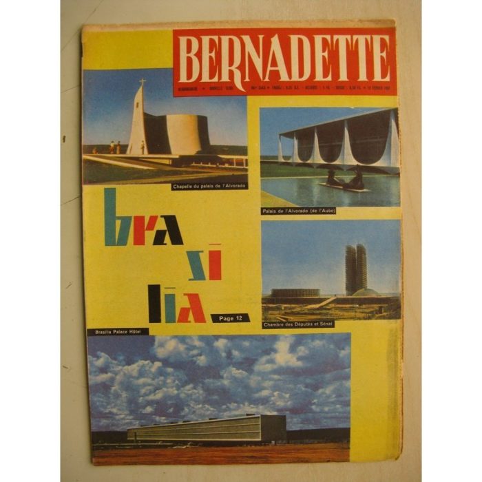 BERNADETTE N°243 (19 février 1961) Moustache et Trottinette (Calvo) Pluie d'étoile (J. Janvier) Rosamée aux yeux clos (M Iessel)