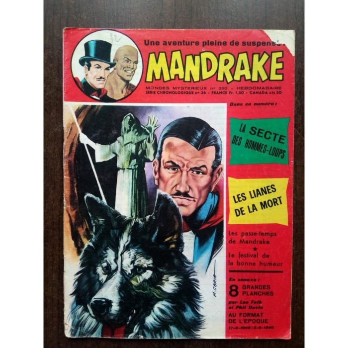 MONDES MYSTERIEUX - MANDRAKE N°390 - REMPARTS 1973 (sans planches)