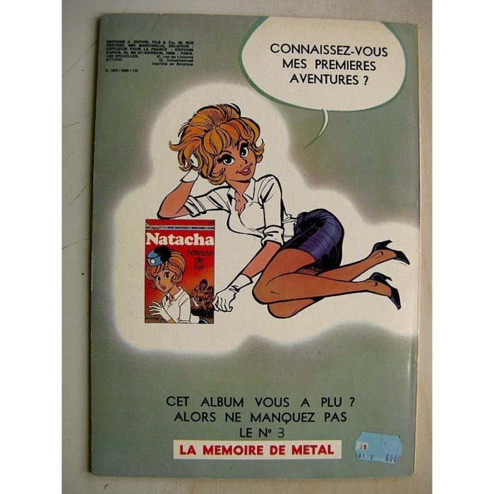 NATACHA ET LE MAHARADJAH (Walthéry - Gos) Dupuis 1972 Edition Originale (EO) Très bon état