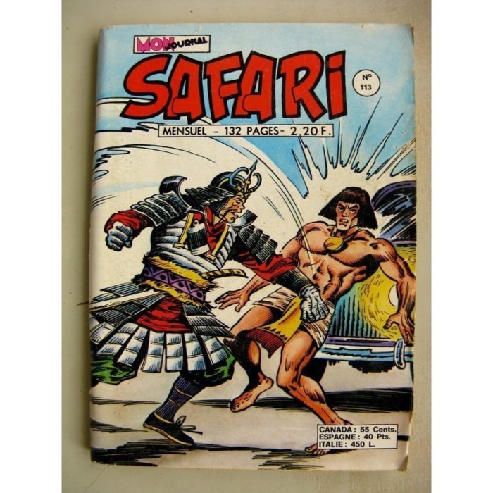 SAFARI N° 113 Katanga Joe - Le Roi Farceur - Kid Pharaon - Thor le Viking (Mon Journal 1977)