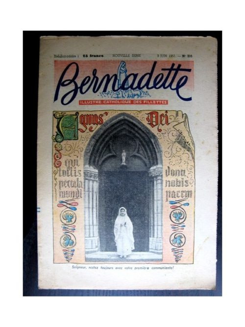 BERNADETTE  n°235 (1951) Agnus Dei