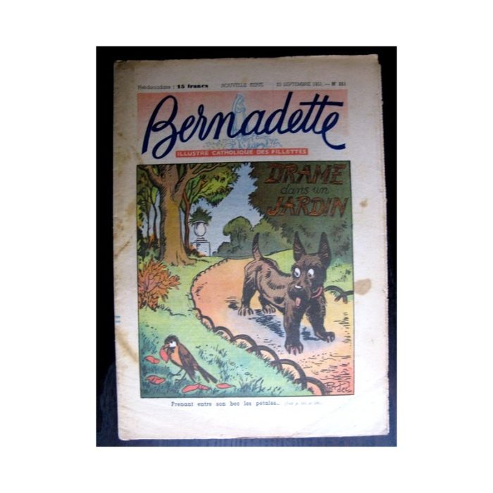 BERNADETTE n°251 (1951) Drame dans un jardin