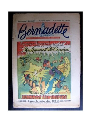 BERNADETTE  n°262 (1951) Jeannot l’intrépide
