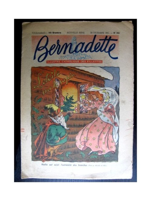 BERNADETTE  n°265 (1951) L’étoile sur le sapin