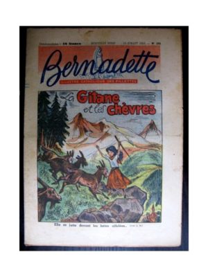 BERNADETTE  n°293 (1952) La gitane et les chèvres