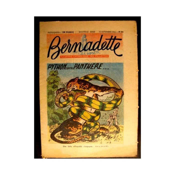 BERNADETTE n°303 (1952) PYTHON CONTRE PANTHERE